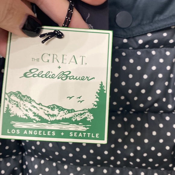 The GREAT + Eddie Bauer storm 800 fill power Goose down jacket size small. - Picture 12 of 16